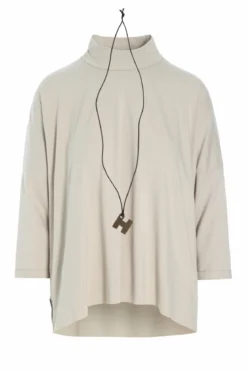 BLUSE M/HALSKETTE