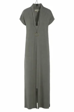 LANGE KLEID V-AUSSCHNITT