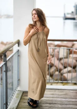 NO WASTE TRÄGERKLEID LANG