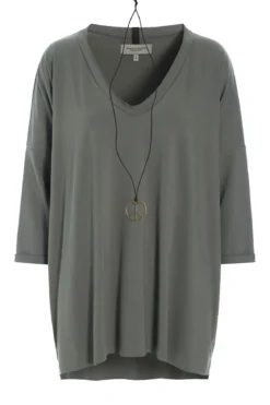 OVERSIZED BLUSE V-AUSSCHNITT