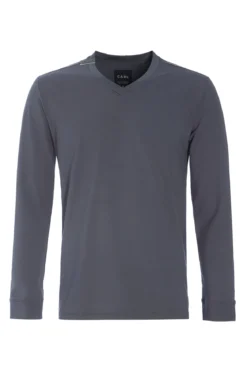 T-SHIRT V-AUSSCHNITT LANGARM