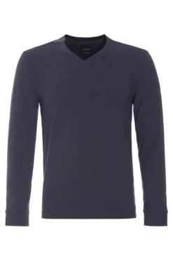T-SHIRT V-AUSSCHNITT LANGARM