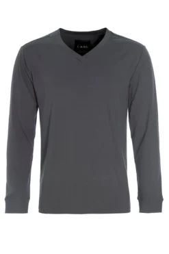 T-SHIRT V-AUSSCHNITT LANGARM